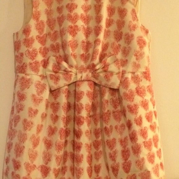 ❌SOLD❌NWT RED VALENTINO Pink Painted Hearts Faille Dresses - Picture 4 of 8